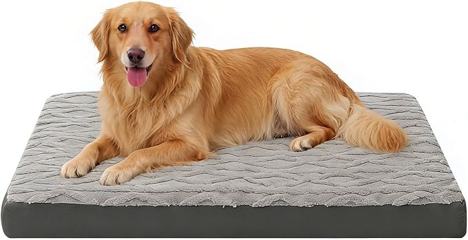 Orthopedic Dog Crate Bed – Waterproof Plush Pet Mattress by %E3%80%90AWarmHavenforPets%E3%80%91
