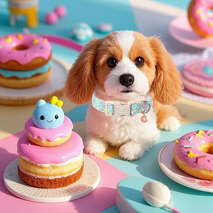 Adjustable Summer Dog Collar, Cute Mint Dessert Dog Collars - Image 2
