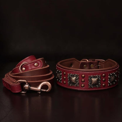 PET ARTIST Soft Padded Leather Dog Collar, 2 inch Wide Genuine Leather Dog - Image 3