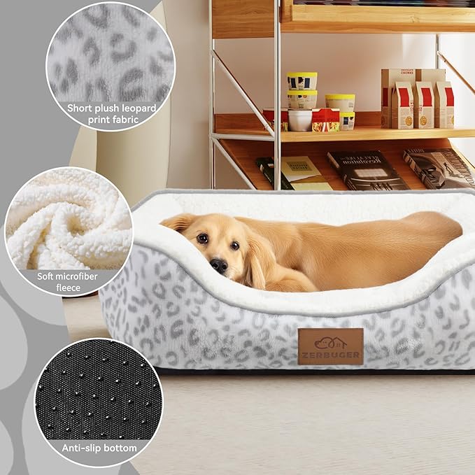 Rectangle Cat Dog Bed for Large Medium Small Pets Indoor Outdoor Machine - Image 3