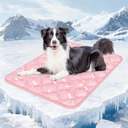 Rywell Dog Cooling Mat 2.0, Soft Blush Pink, Long-Lasting Cool by Rywell