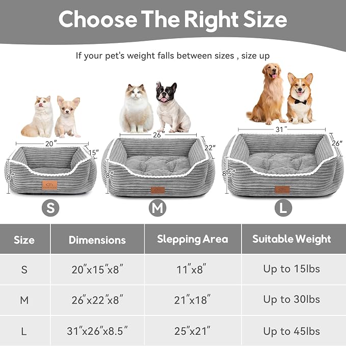 Orthopedic Dog Bed for Medium Dogs, Dog Sofa Beds Supportive Foam Pet Couch Bed - Image 2