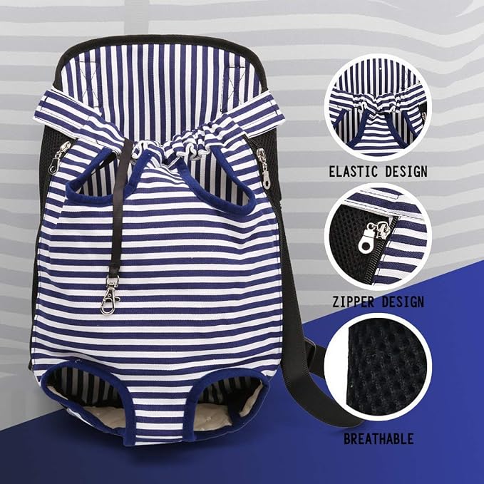 Dog Carrier Comfortable Legs Out Front Pet Carrier Backpack Cat Puppy Tote - Image 3