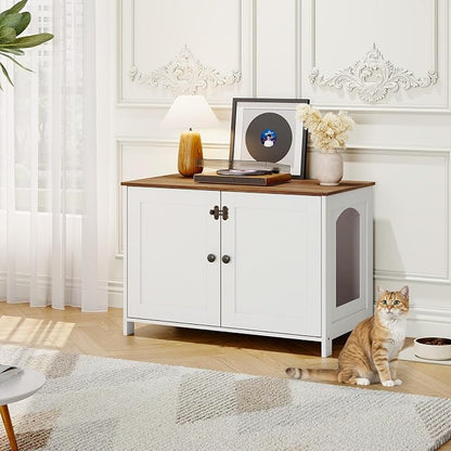 HOOBRO Litter Box Enclosure, Cat Litter Box Furniture - Image 3