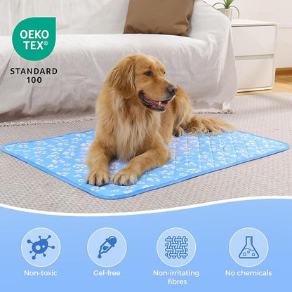 Rywell Cooling Mat for Dogs Extra Large, Washable Non-Toxic Portable Kennel Dog - Image 6