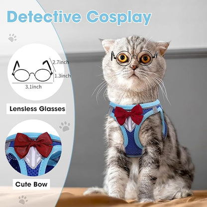 Cat Vest Harness and Leash Set for Walking, Escape Proof, Adjustable Kitten - Image 2