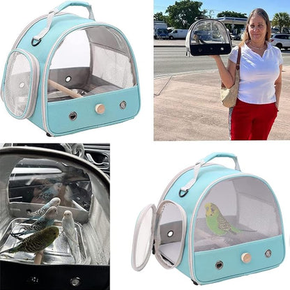 Bird Carrier, Portable Small Bird Parrot Parakeet Carrier - Image 5