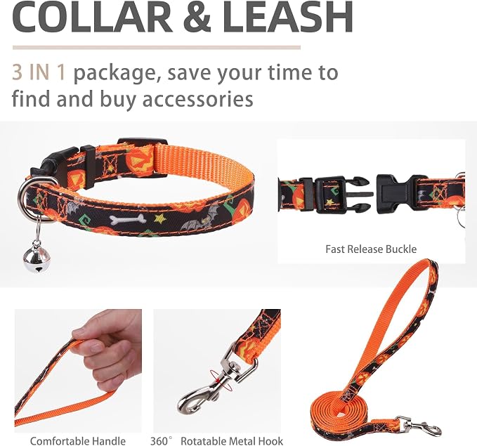 PUPTECK Adjustable Dog Harness Collar and Leash Set Step in No Pull Pet Harness - Image 4