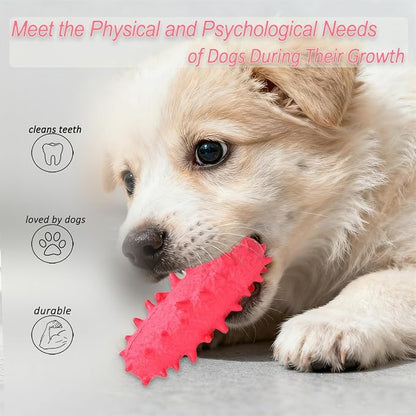 2 Pack Dog Toys for Aggressive Chewers, Tough Puppy Chew Toys Teething Bone for - Image 2