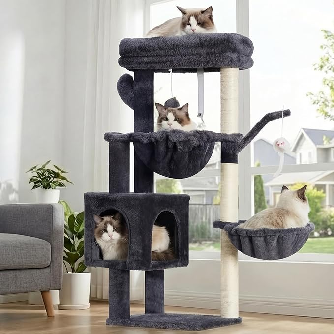 Heybly Cat Tree, 39.4 Inches Tower Condo - Image 2
