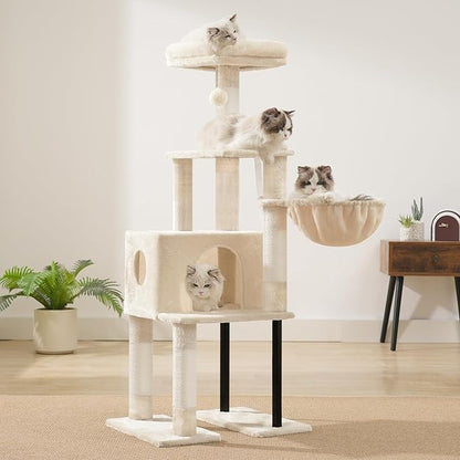 Heybly Cat Tree, 49.2 Inches Cat Tower - Image 8
