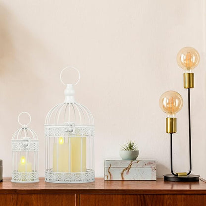 Sliner 4 Pcs Birdcage Candle Holder Valentine Decorative Bird Cages - Image 6