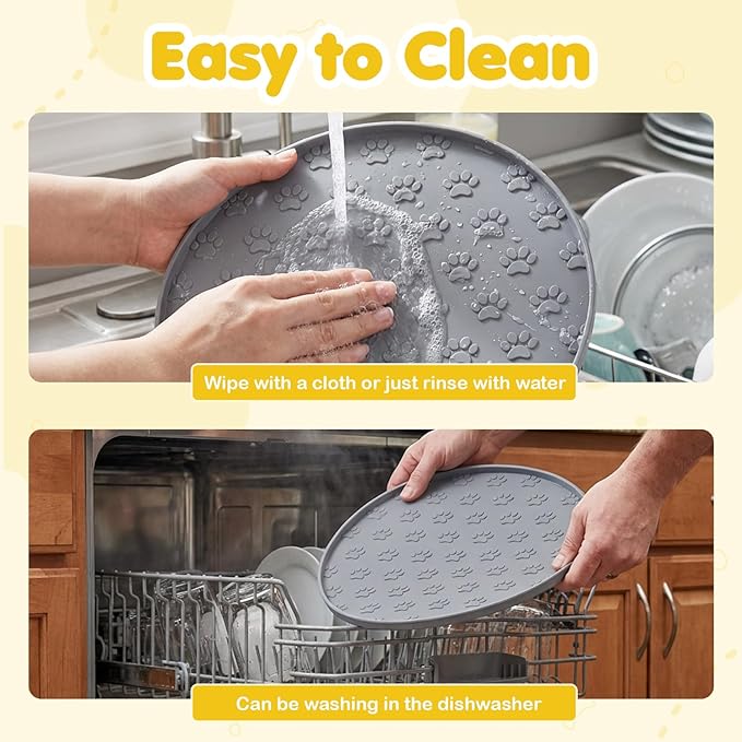Silicone Pet Food Mat, Dog Dish Mat, Dog Cat Food Mats Small, Silicone Mats - Image 4