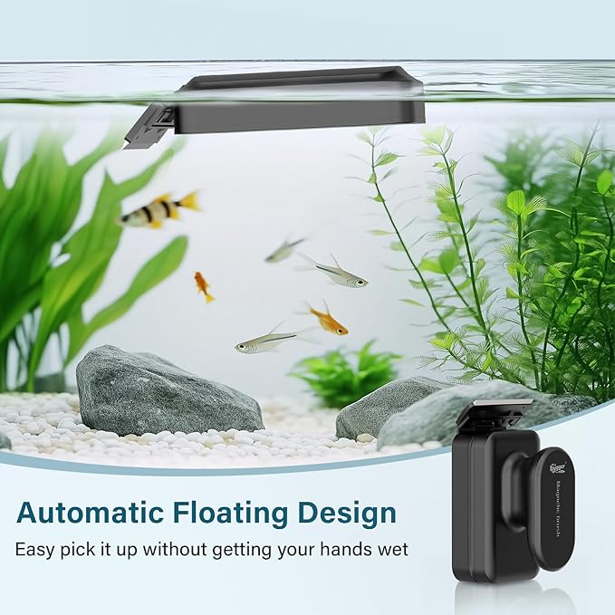 hygger Aquarium Magnetic Glass Clean Tool, Algae Scraper - Image 2