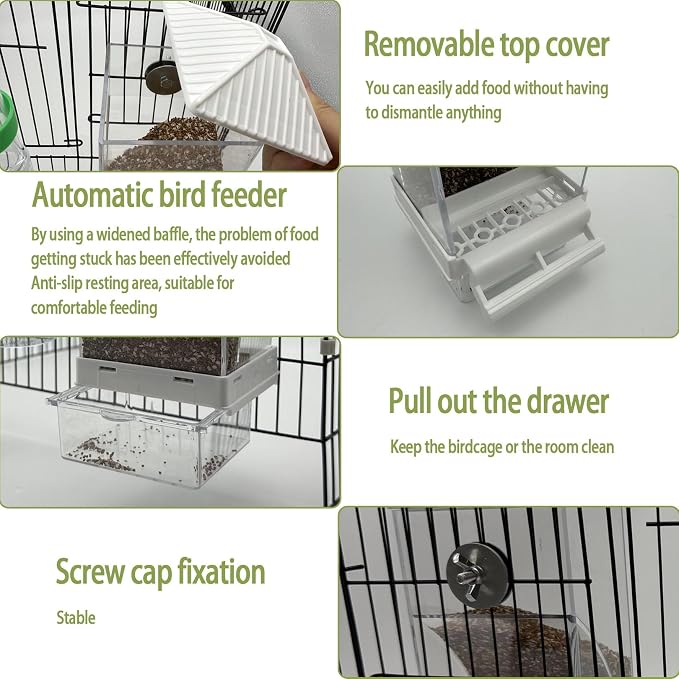 No Mess Bird Feeder Water Dispenser Set, Automatic Bird Feeder - Image 4