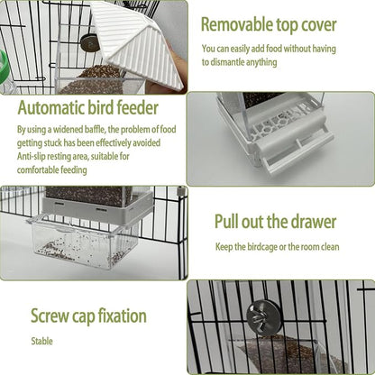 No Mess Bird Feeder Water Dispenser Set, Automatic Bird Feeder - Image 4