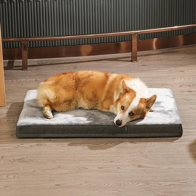 Amazon Basics Dog Bed with Cooling Gel Memory Foam, Machine Washable Removable - Image 10