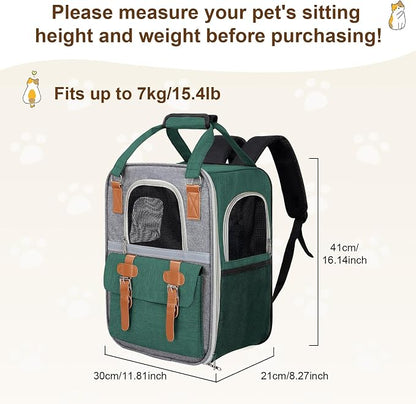 Cat Carrier Backpack, Airline Approved Mesh Dog Backpack - Image 2