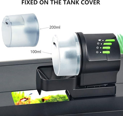 DXOPHIEX Automatic Fish Feeder Food Dispenser Vacation Fish Feeder Powered by - Image 4
