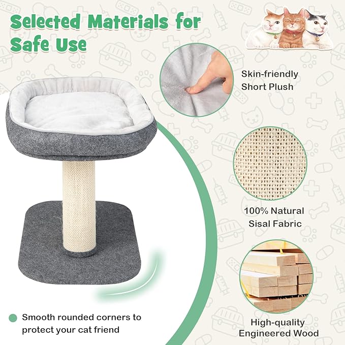 Tangkula Cat Tree for Indoor Cats, 2-Tier Cat Tower - Image 5