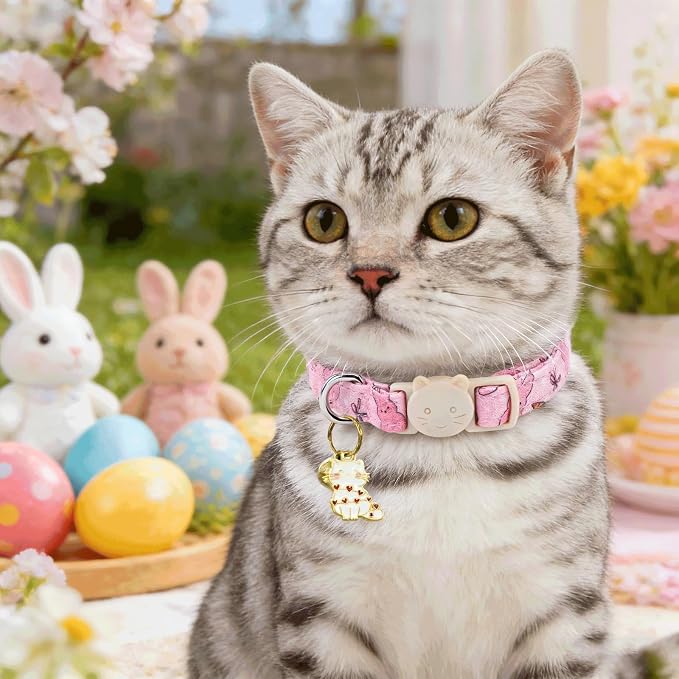 Elegant little tail 2 Pack Cat Collar- Easter Cat Collars Breakaway - Image 6