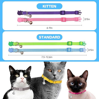 16 PCS Breakaway Cat Collars, Kitten Collar - Image 6