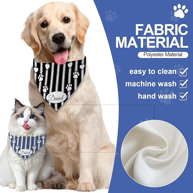 Personalized Dog Bandana Custom Name & Design, Premium Custom Dog Bandana - Image 5