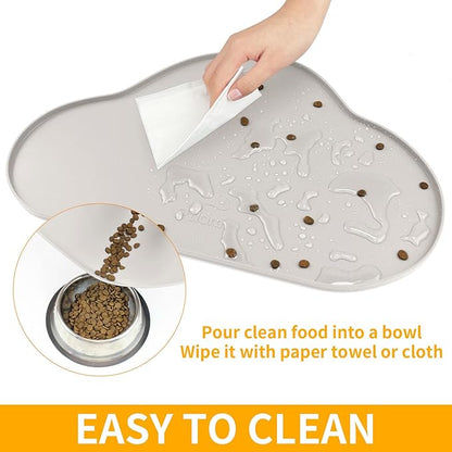 Ptlom Dog Food Mat Anti-Slip Dog Bowl Mats - Image 6