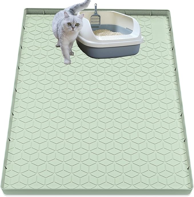 Cat Litter Mat, Silicone Large Cat Mat by Jacooxi