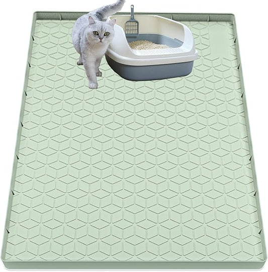 Cat Litter Mat, Silicone Large Cat Mat by Jacooxi