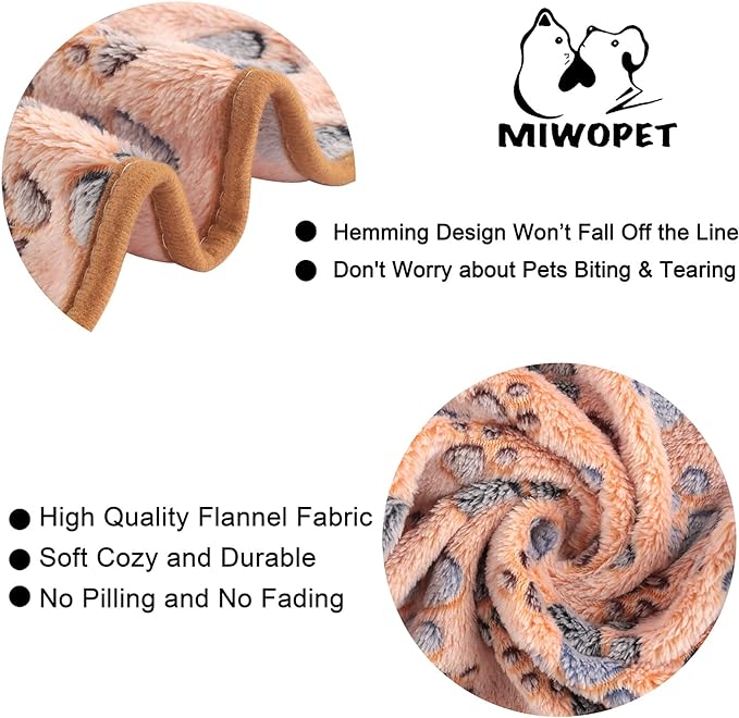 3 Pack Cat and Dog Blanket Soft & Warm Fleece Flannel Sleep Mat, Great Pet Throw - Image 2