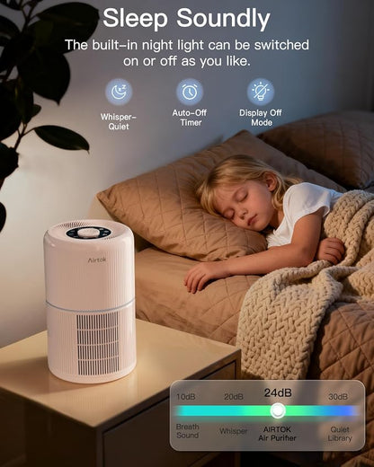 2 Pack Air Purifier for Home Bedroom - Image 3