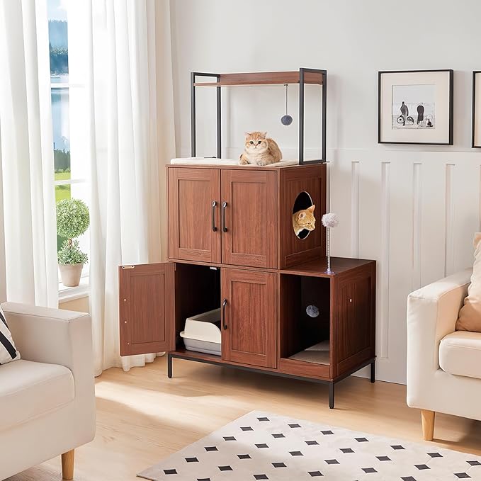 HOOBRO Litter Box Enclosure, Litter Box Furniture - Image 3