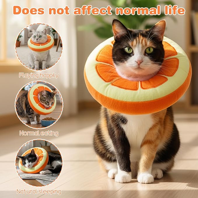 Kitten Cute Recovery Collar Soft Cat Cone Collar After Surgery to Stop Licking - Image 6