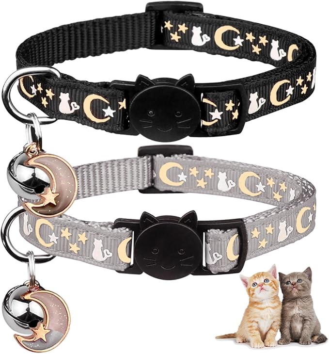 2PCS Breakaway Cat Collars by Baeuppit