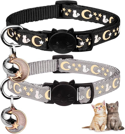 2PCS Breakaway Cat Collars by Baeuppit