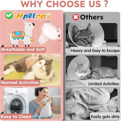 Cat Recovery Suit for Spay Abdominal Wounds, Breathable Cat Onesie for Cats - Image 6