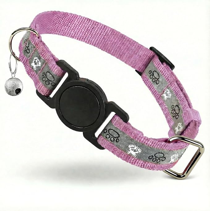 Cat Collar Breakaway, Reflective Kitten Collar by ODOKELE