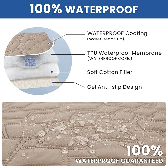 Waterproof Dog Bed Cover, Non-Slip Dog Blanket - Image 2