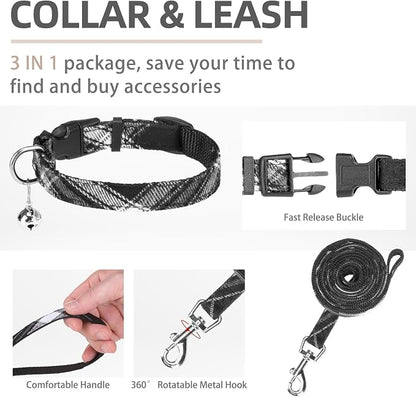 PUPTECK Adjustable Dog Harness Collar and Leash Set Step in No Pull Pet Harness - Image 4