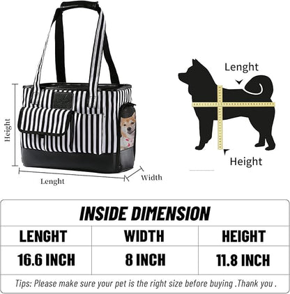 Cat Carrier, Dog Carrier, Pet Carrier, Foldable Waterproof Premium PU Leather - Image 5