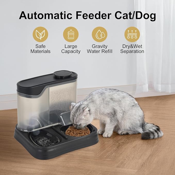Gravity Pet Feeder and Water Dispenser Set, Automatic Dog Feeder and Dog Water - Image 2