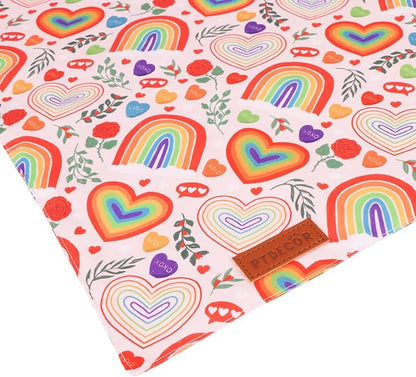 PTDECOR Rainbow Dog Bandanas Pride Day Dog Scarf Reversible Triangle LGBT+ - Image 5