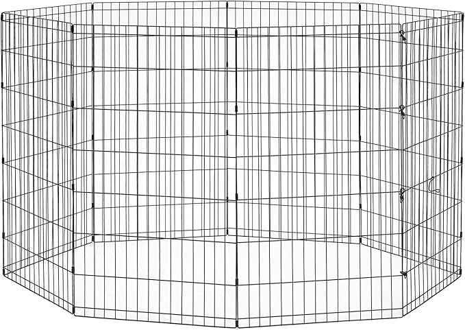 New World Folding Metal Dog Exercise Pen, Indoor/Outdoor Playpen by NewWorldPetProducts