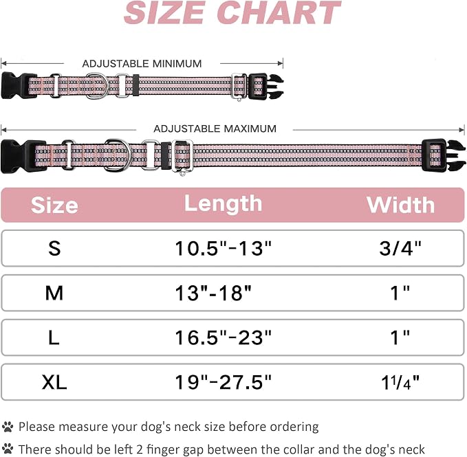Martingale Dog Collar, Adjustable Nylon Reflective Collar - Image 6