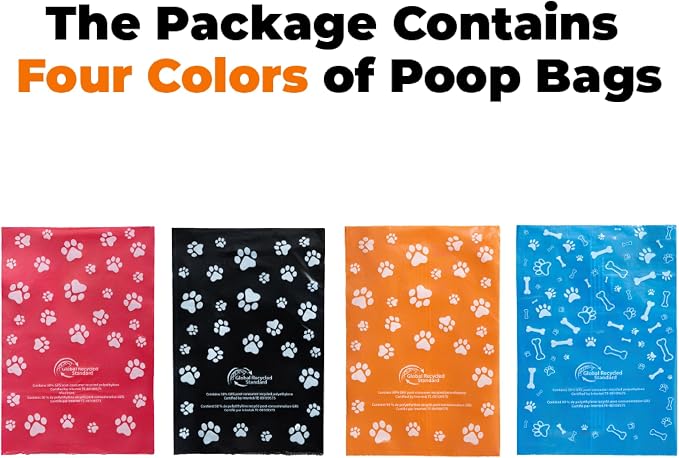 Best Pet Supplies Poop Bags for Dogs, 50% Post-Consumer Recycled Content dog - Image 3