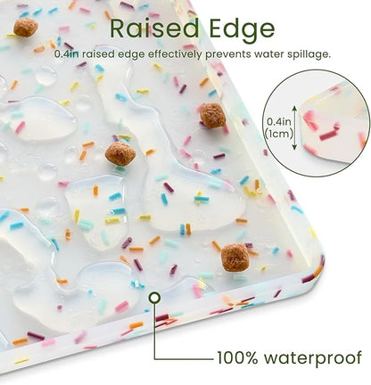 Ptlom Dog Food Mat Anti-Slip Dog Bowl Mats - Image 6