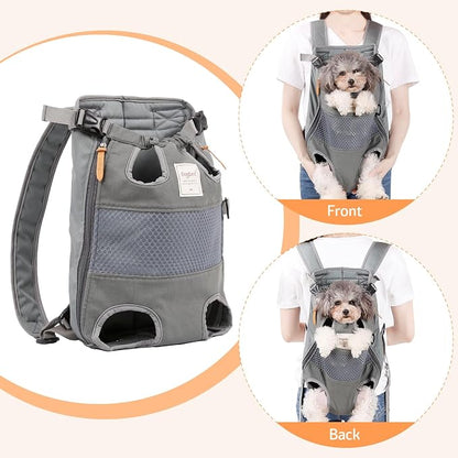 Dog Carrier Backpack, Pet Front Carrier Backpack Legs Out Dog Chest Carrier - Image 5
