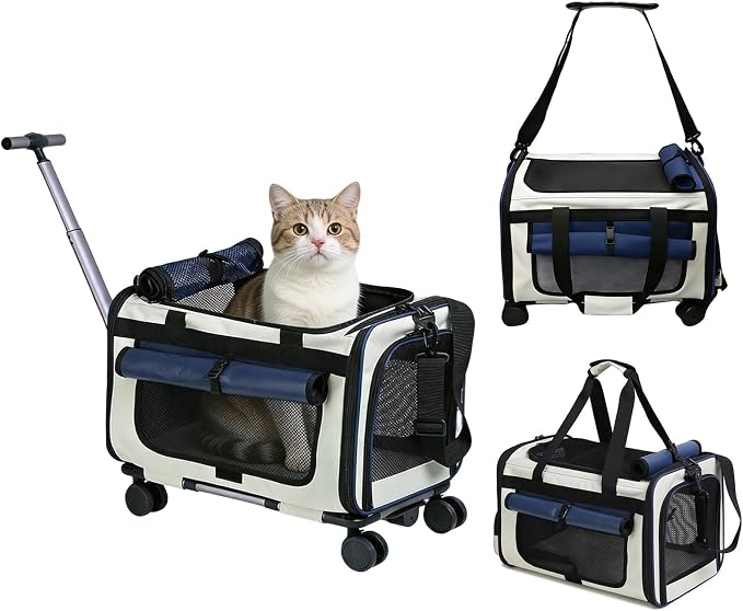 Expandable Pet Carrier with Wheels by Unknown