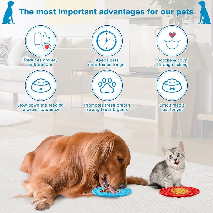 Dog Lick Pad, Pet Bathing Grooming Distraction Wall Mounted Silicone Slow - Image 5